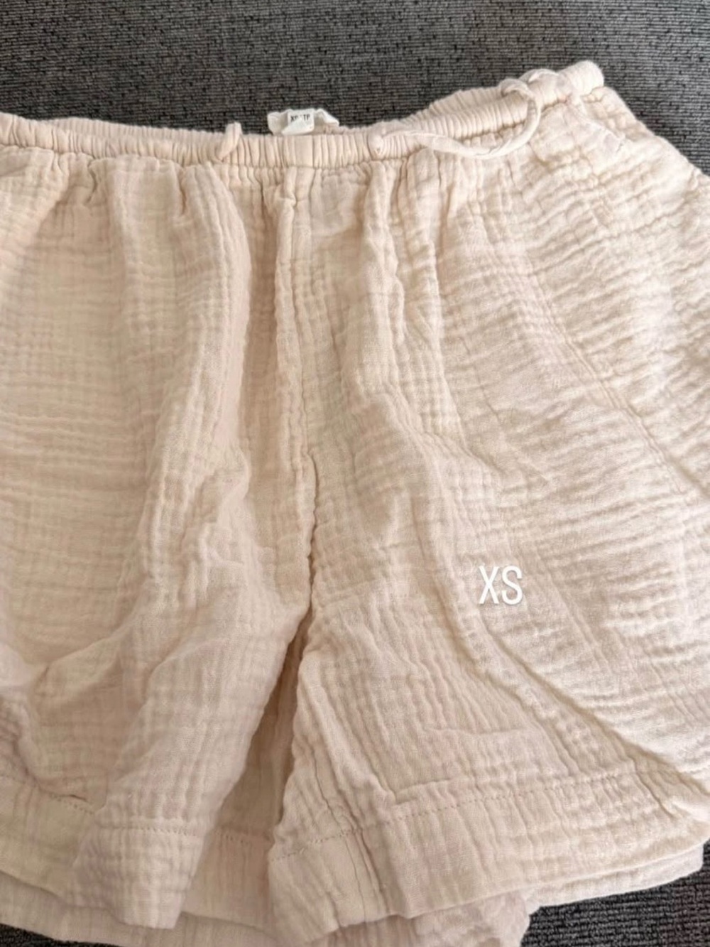 aerie Cream Gauze Pull-On Shorts